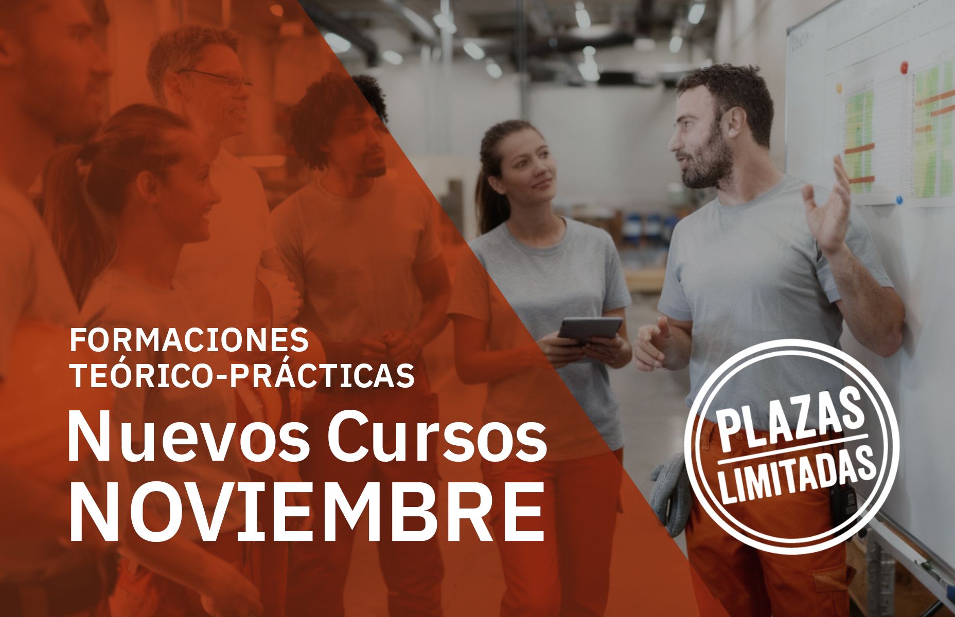 Cursos PRL noviembre 2025 | Formación en Seguridad Laboral GESCAN